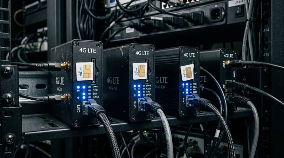 4G/5G modem infrastructure for free proxy trial